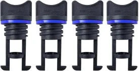 12PCS 19mm Nylon Boat Yacht Raft Drain Hole Standard Size Coarse Thread Bung Plugs Kayak Canoe Accessories Drain(Blue Gasket)