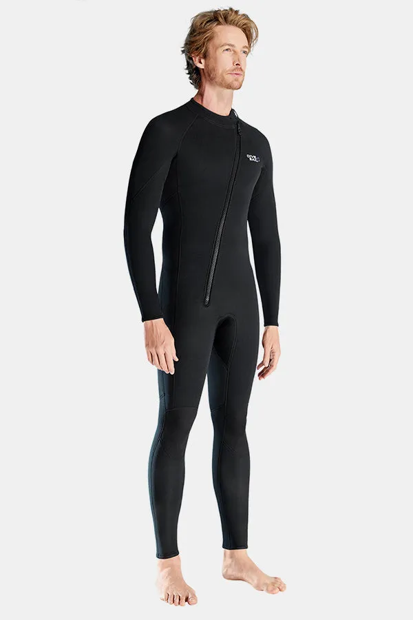 1.5MM Oblique Front Zipper Warm Surfing One-Piece Cold-Proof Diving Suit For Men
