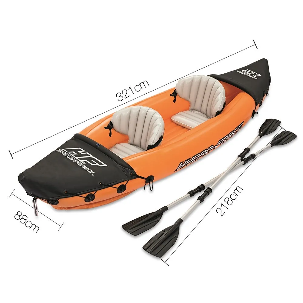 2 Person Kayak Kayaks Camping Fishing Boat Inflatable LITE-RAPID Canoe Raft with Oars