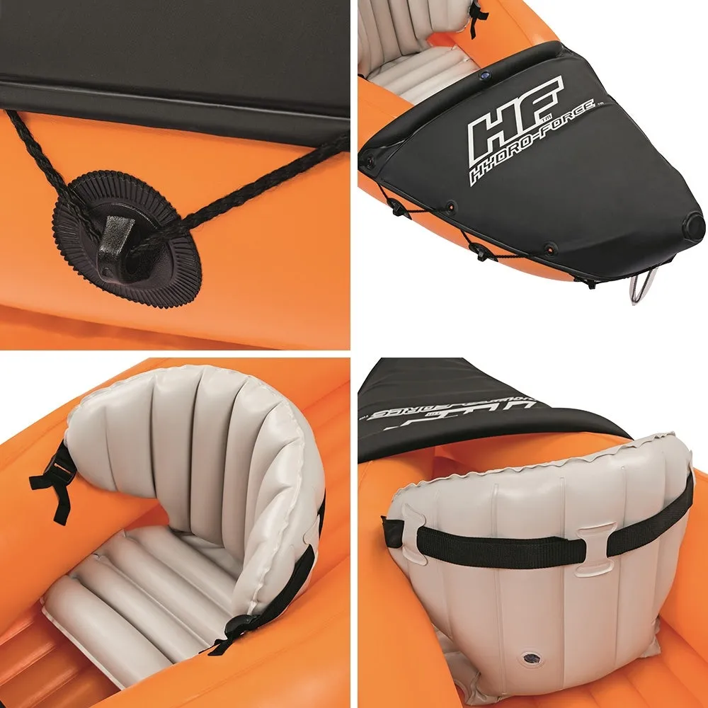 2 Person Kayak Kayaks Camping Fishing Boat Inflatable LITE-RAPID Canoe Raft with Oars
