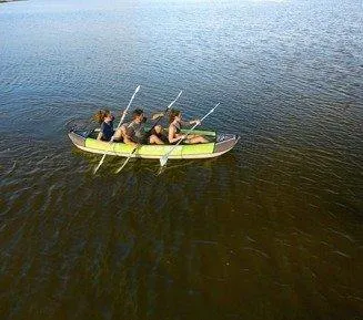 Aqua Marina - Laxo-380 Leisure Kayak-3 person. Inflatable deck. Kayak paddle x2. Kayak seat x3.