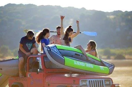 Aqua Marina - Laxo-380 Leisure Kayak-3 person. Inflatable deck. Kayak paddle x2. Kayak seat x3.