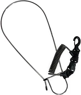 Calissa Offshore Kayak & Spearfishing Stainless Steel Fish Stringer Clip   36 Steel Core Lanyard Speargun Spear Fishing Freedive Freediving Scuba Dive Diving Large Holder