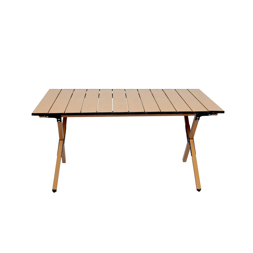 Camping Table and Chair Set Folding Portable Picnic Outdoor Egg Roll BBQ Desk