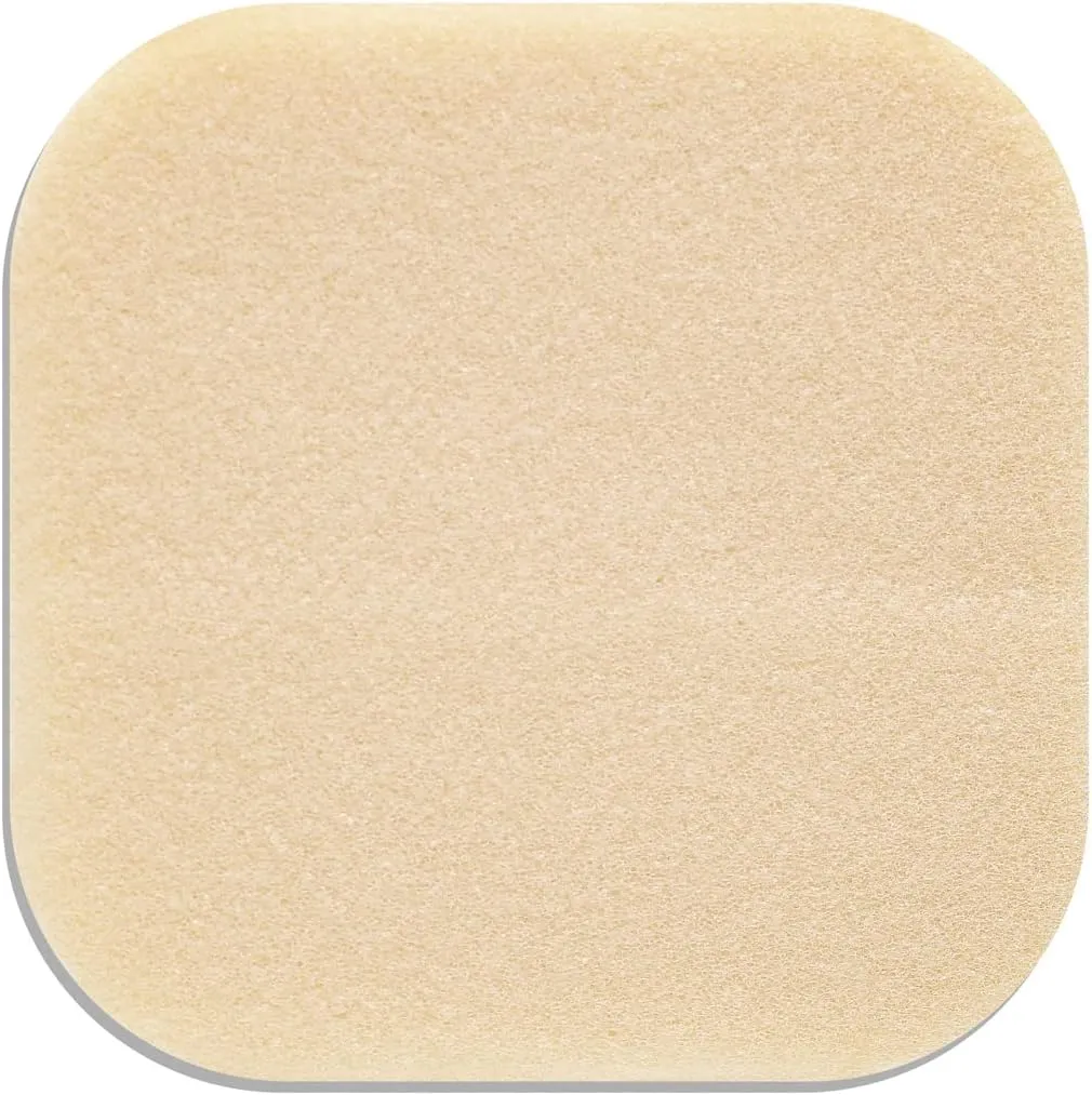 Convatec DuoDERM Control Gel Formula 4"x4" Hydrocolloid Sterile Adhesive Dressing for Partial and Full-Thickness Wounds, Medical Grade, Latex-Free, Waterproof, Square, Beige, 5ct Box