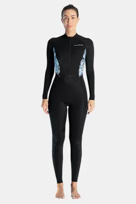 Lycra Diving Suit For Women One-Piece Black Long Sleeve Quick-Drying Jellyfish Suit