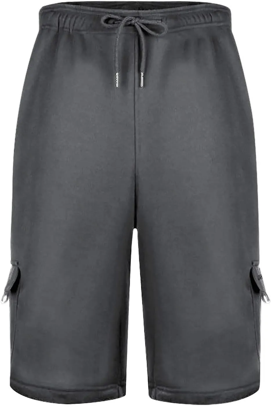Men's Shorts Cargo Work Outdoors Summer Shorts Elastic Waist Drawstring Classic with Multi Pockets Solid Half Pants