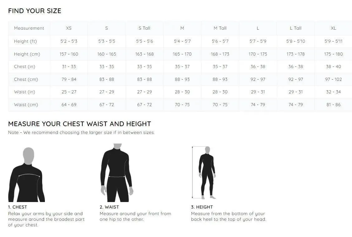 Osprey Origin Womens 3/2 Full Length Wetsuit Black