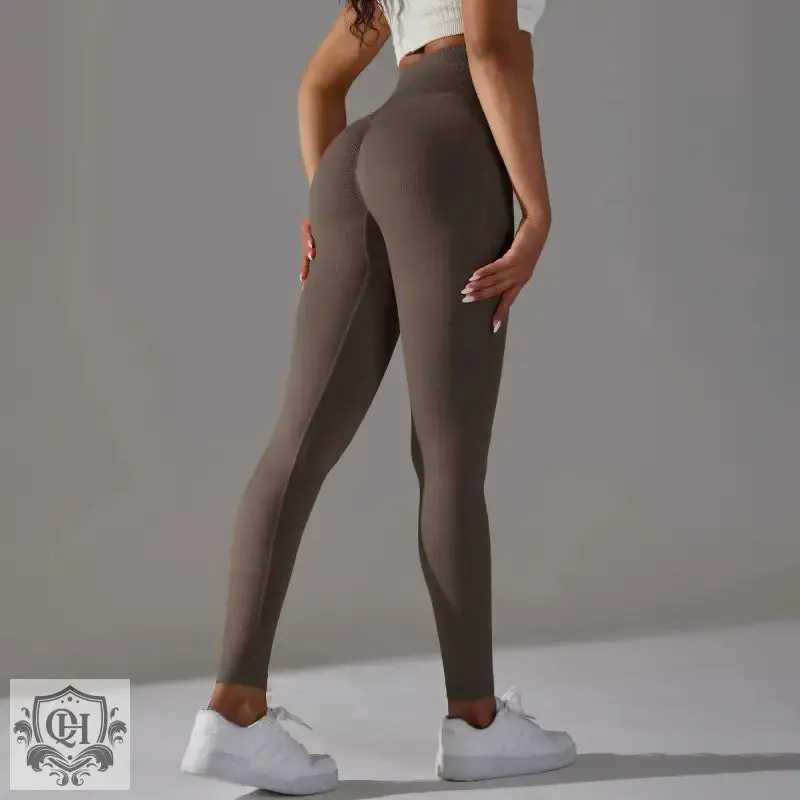 Peach Blossom Seamless Yoga Pants