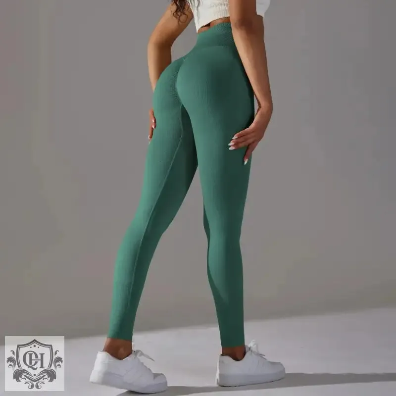 Peach Blossom Seamless Yoga Pants