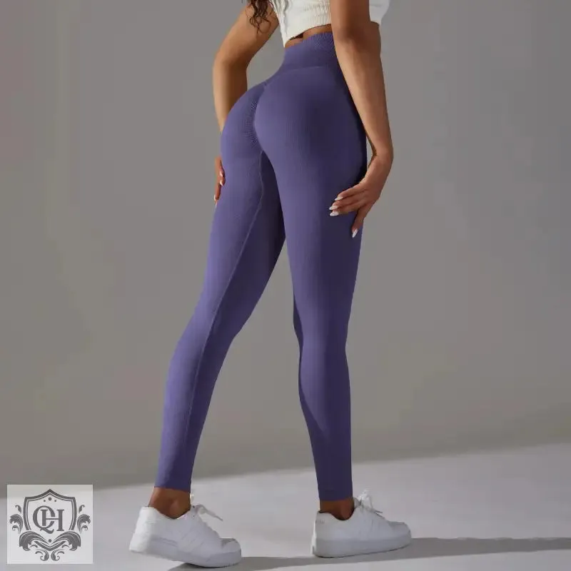 Peach Blossom Seamless Yoga Pants