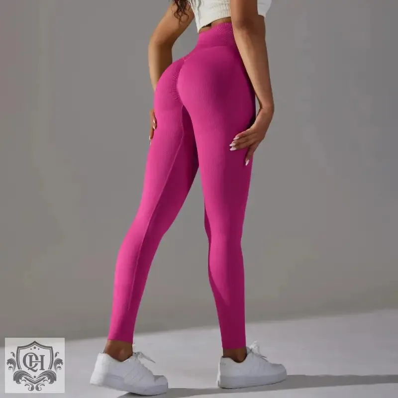 Peach Blossom Seamless Yoga Pants
