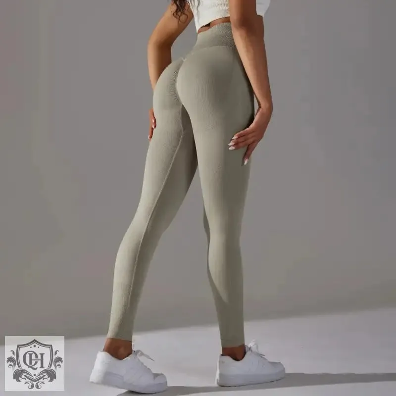 Peach Blossom Seamless Yoga Pants