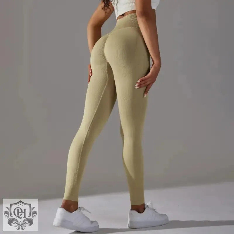 Peach Blossom Seamless Yoga Pants