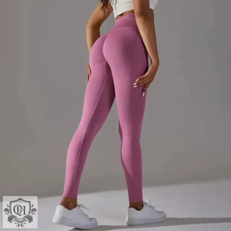 Peach Blossom Seamless Yoga Pants