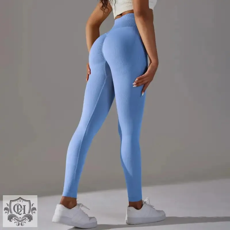 Peach Blossom Seamless Yoga Pants