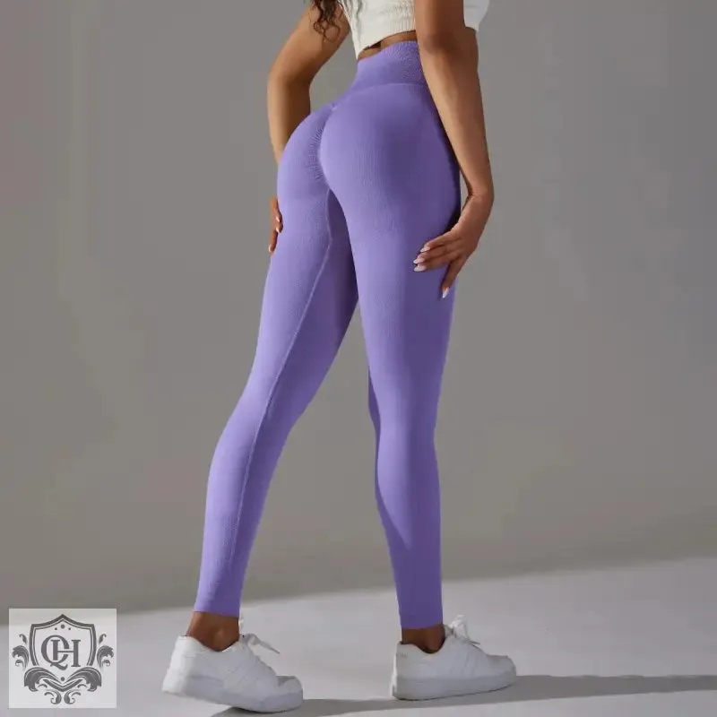 Peach Blossom Seamless Yoga Pants