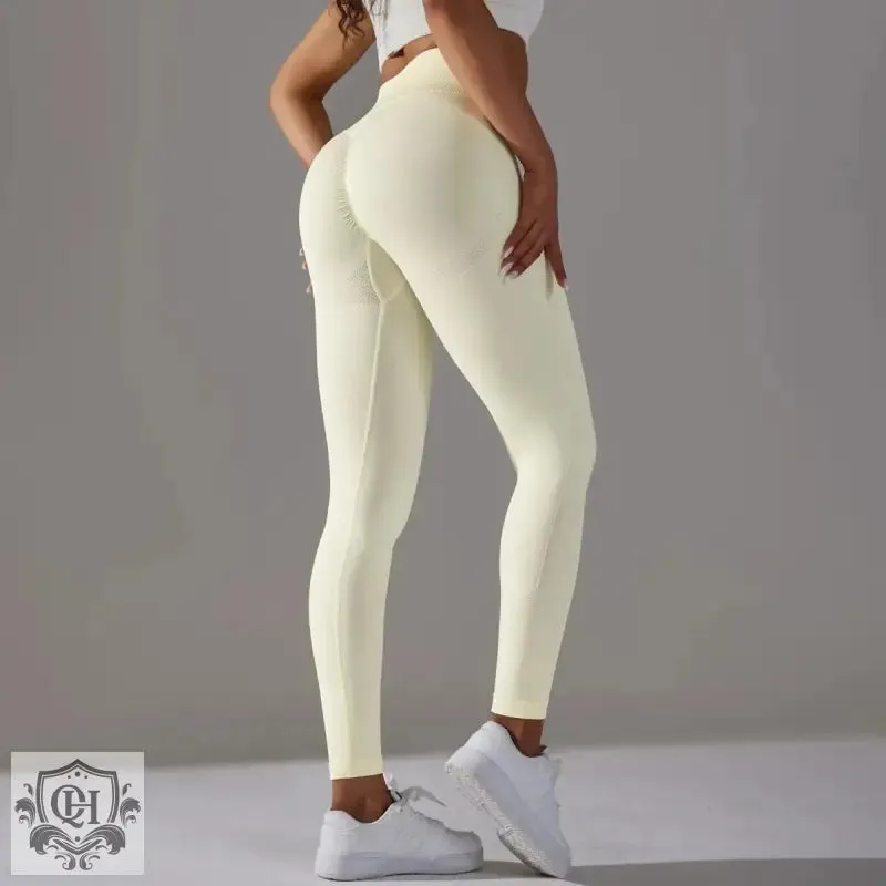 Peach Blossom Seamless Yoga Pants