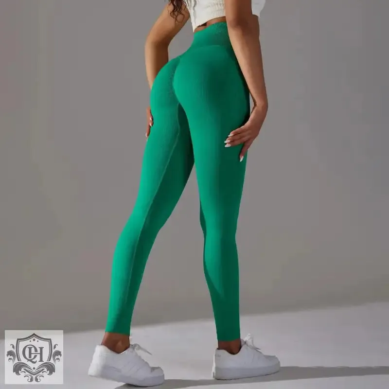 Peach Blossom Seamless Yoga Pants