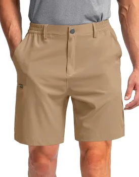 Pinkbomb Men's Golf Shorts with 6 Pockets Stretch Quick Dry Hiking Work Dress Shorts for Men