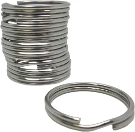 Scuba Choice 38mm Stainless Steel Split Rings for BCD Attachment, 10-Pack, 2.3mm Wire Diameter, Glossy Finish  Heavy Duty, Durable Diving Gear Connectors Equipment