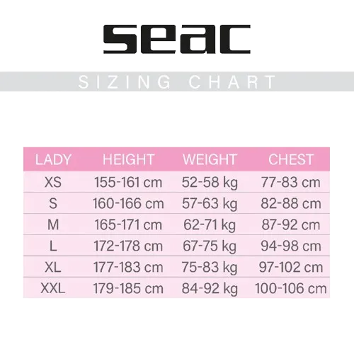 Seac Sense Long 3mm Lady Woman's Wetsuit