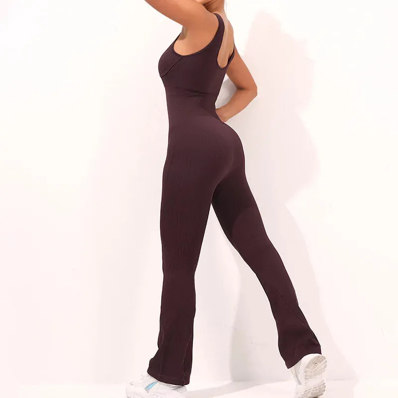 Seamless Thread activewear Yoga Suit Backless Cross Over Bra Sports Vest High Waist Butt Lift Cross Over Shorts Leggings Jumpsuit for Women
