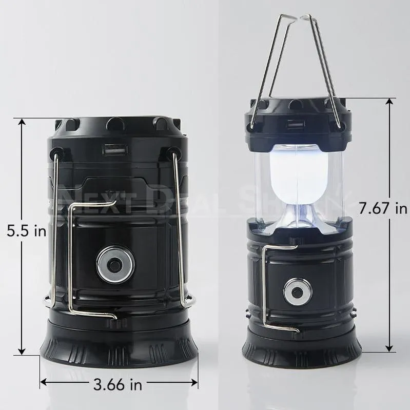 Solar-Powered LED Camping Lantern - Perfect for Hiking, Camping, Emergencies!