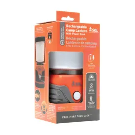 Survive Outdoors Longer SOL Rechargeable Camp Lantern with Power Bank