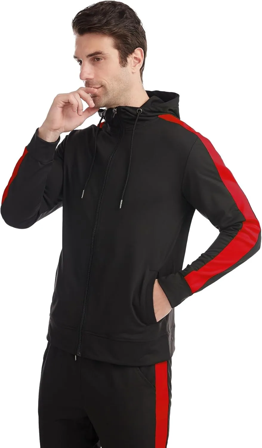 Sweatsuits for Men Tracksuit Men Track Suits 2 Piece Set Zip Up
