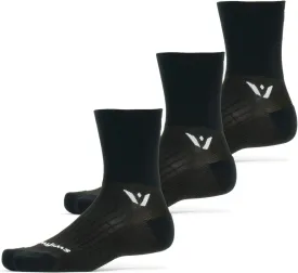 Swiftwick - PERFORMANCE FOUR (3 Pairs) Trail Running & Cycling Socks, Max Durability
