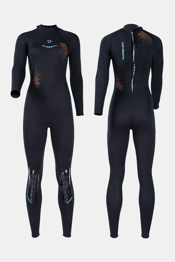 Women's 3MM Cold-Proof Long Sleeve One-Piece Wetsuit